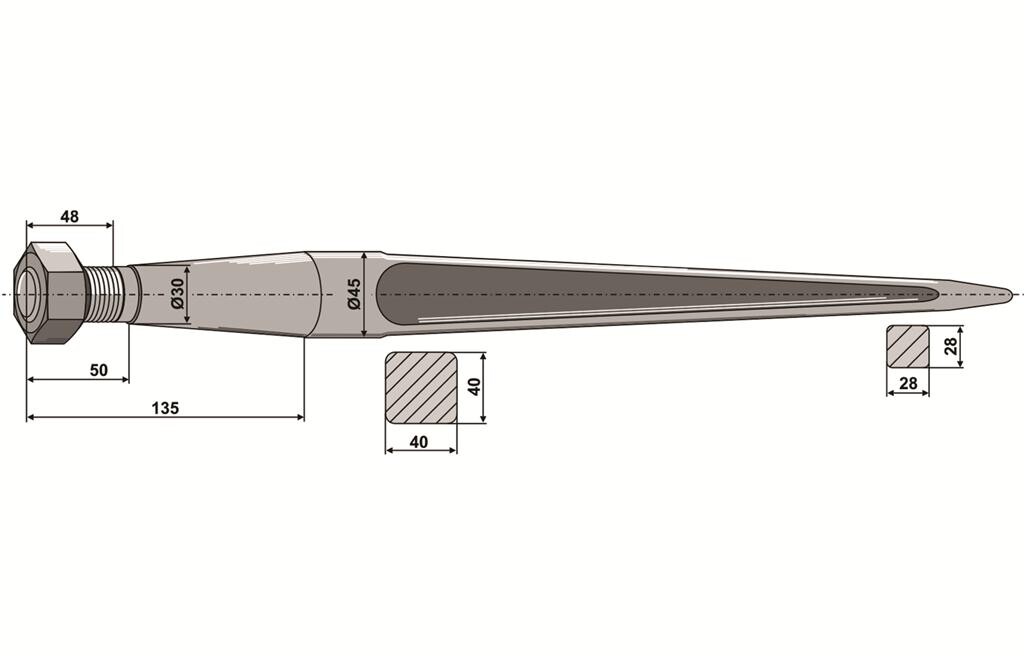 Spitzer Zinken, M20 X 810