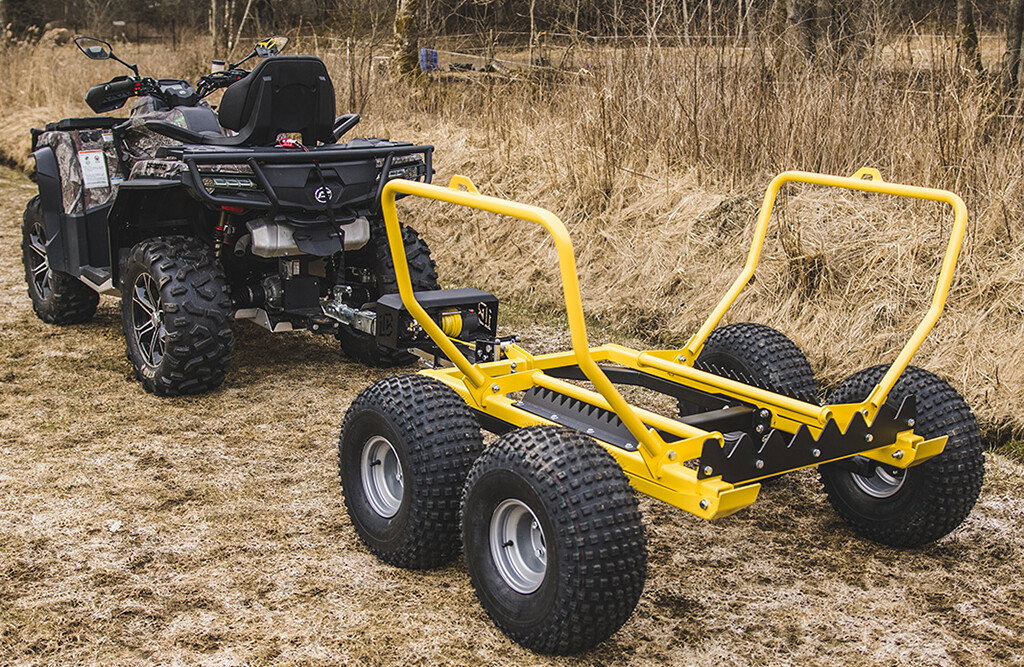 Ballenanhänger mit elektrischer Winde, 1000kg