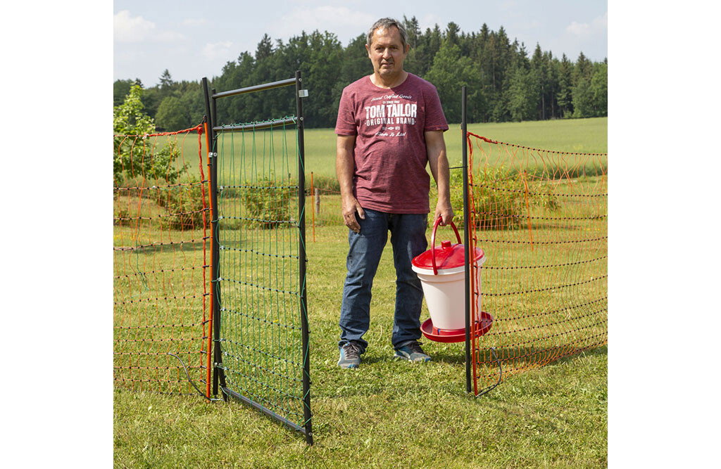 Tür für Elektrozaunnetze