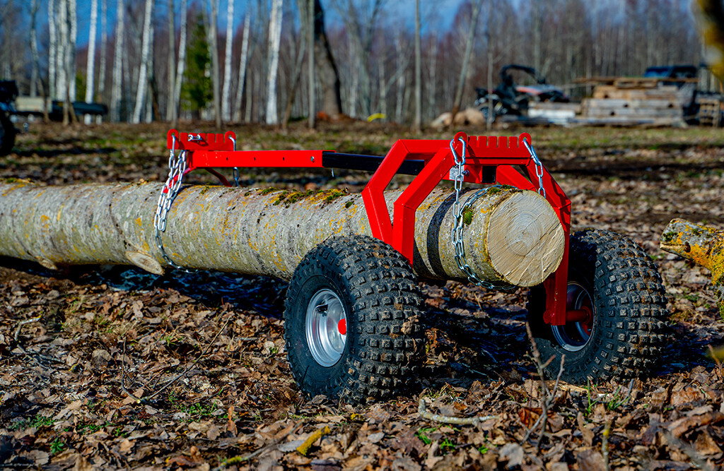 Baumstamm-Transportanhänger für Quad & ATV