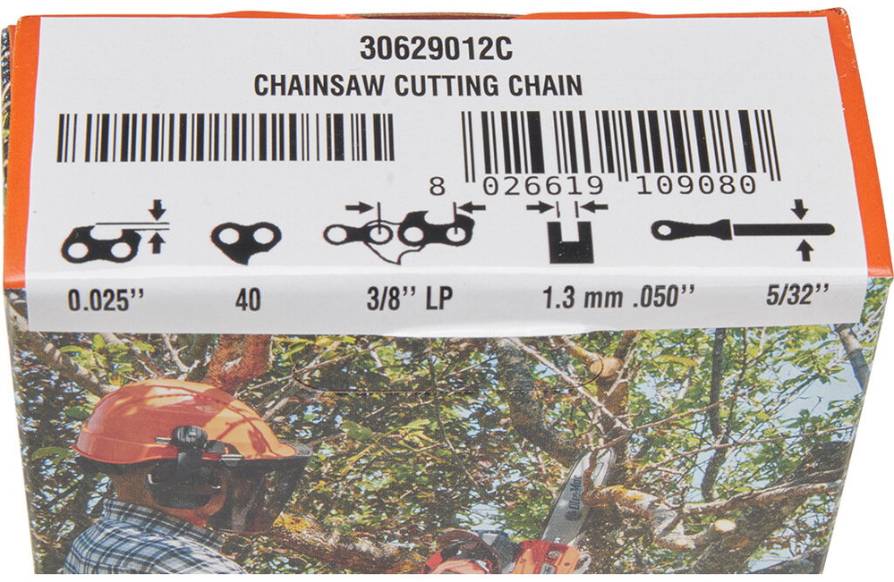 Kettensägekette, 3/8" x .050, 1,3 mm