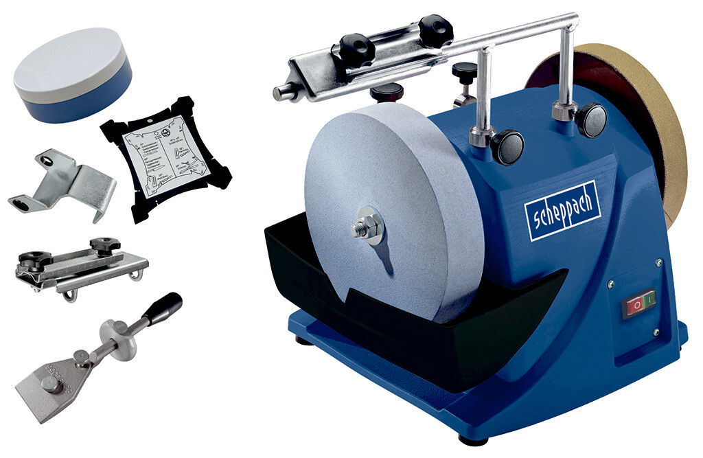 Scheppach Nassschleifmaschine mit Zubehör