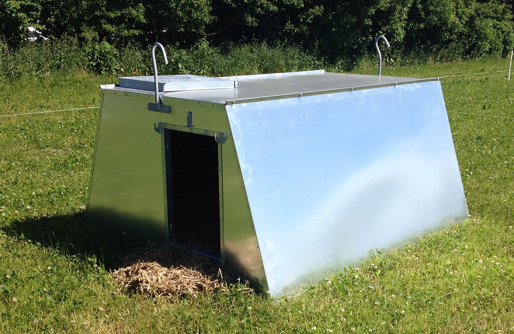 Schweinehütte A-Modell 4,6 m², gedämmt, für Freilandhaltung