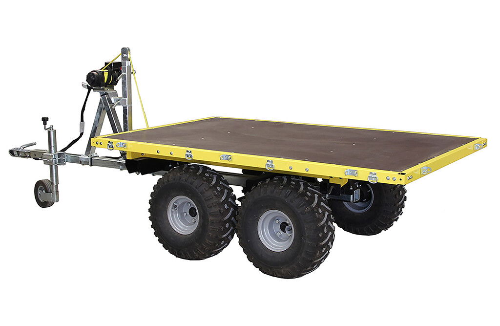 Rückewagen, mit elektrischer Seilwinde und Ladefläche, 1200kg