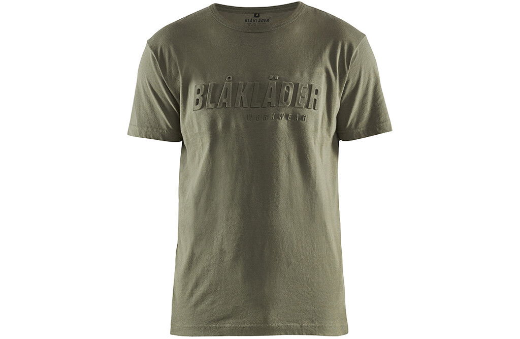 Blåkläder-T-Shirt mit 3D-Logo, herbstgrün