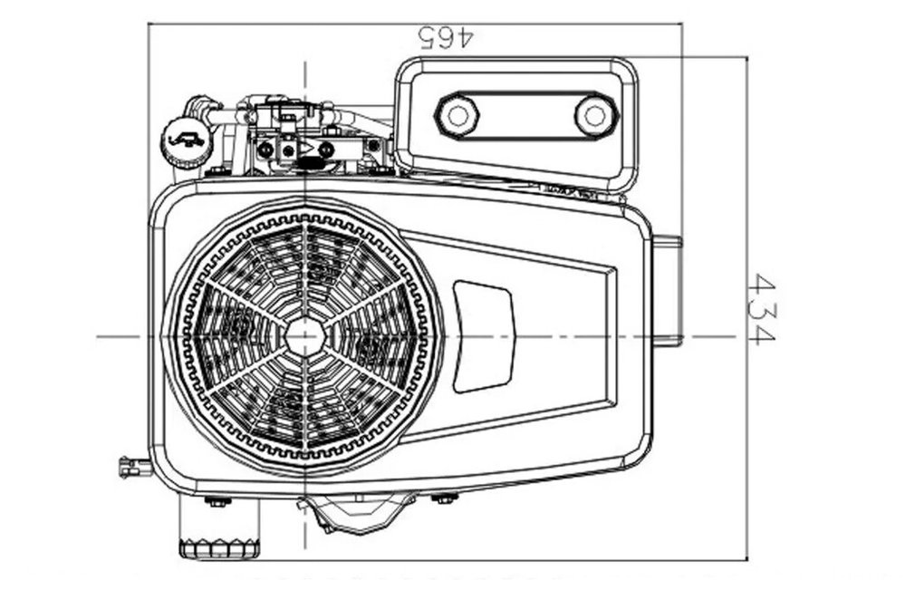 Benzinmotor LC1P91F 16PS 546cm³ | Loncin