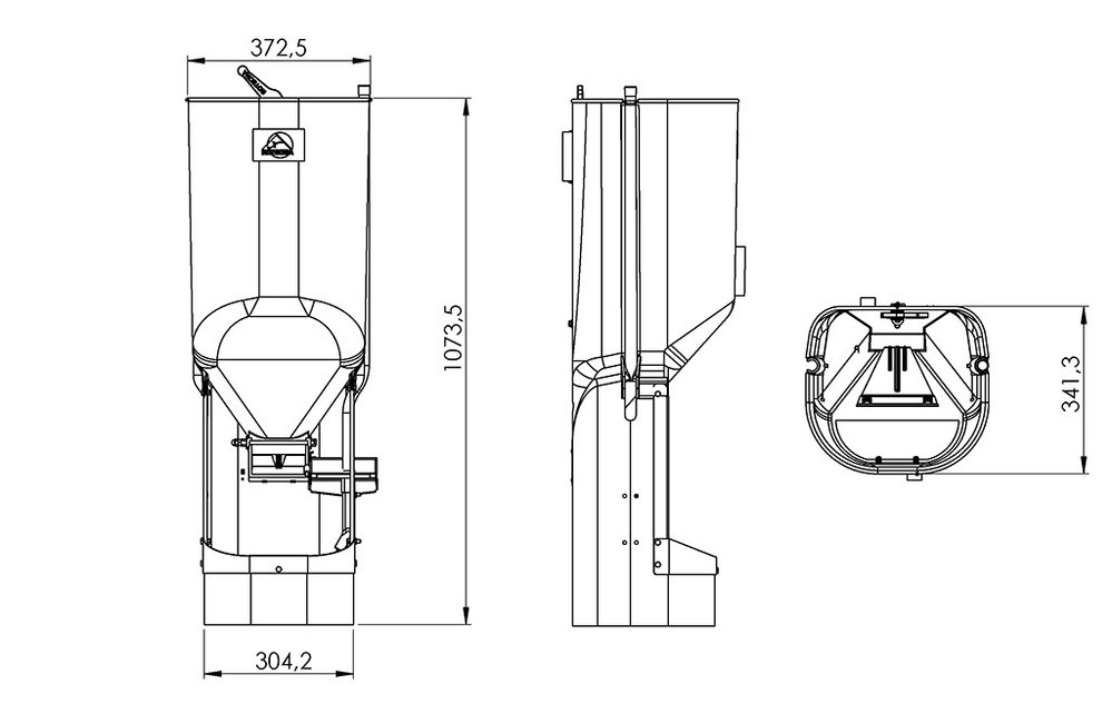 KERBL Futterautomat Grow Feeder Maxi 