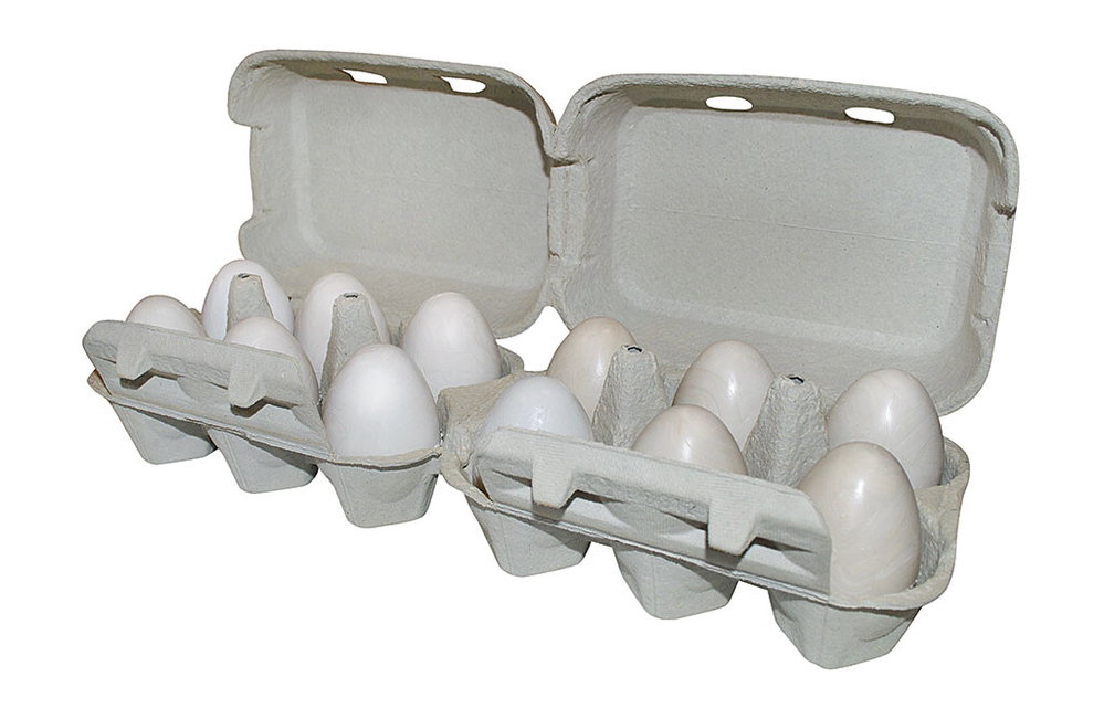 2x Eierkarton 6er, Eierschachtel
