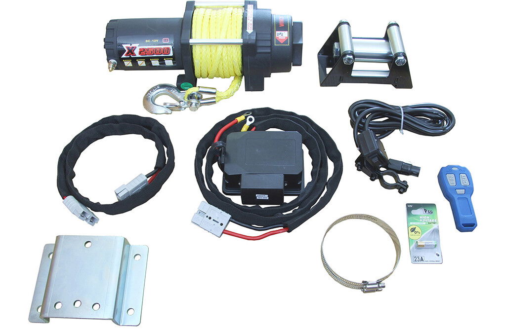 Elektrische Winde 12V für ATV & Quad, mit Fernbedienung