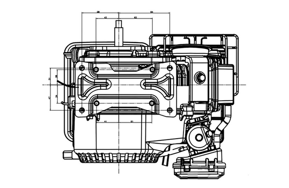Benzinmotor LC148F 2,5PS 80cm³ | Loncin