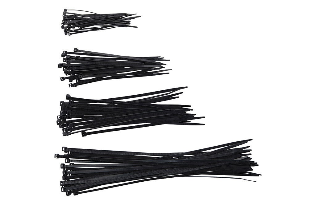Kabelbinder-Sortiment, schwarz