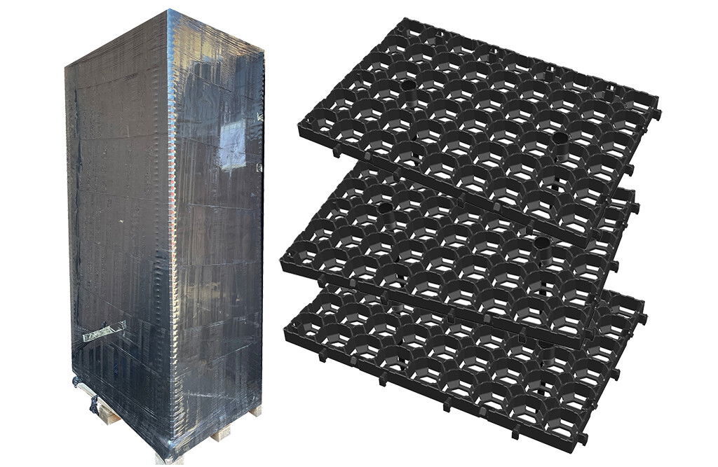 288x Paddockplatten 57x38x4cm, recycelter Kunststoff