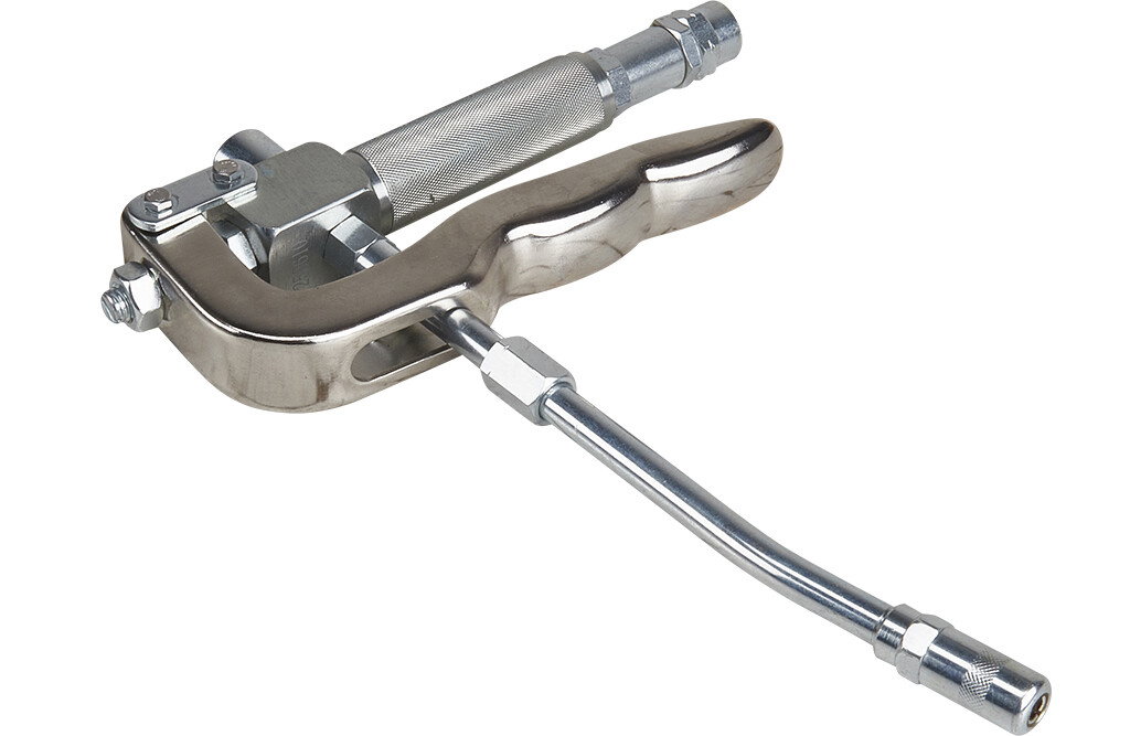Fettpistole mit Schlauch und Rohr