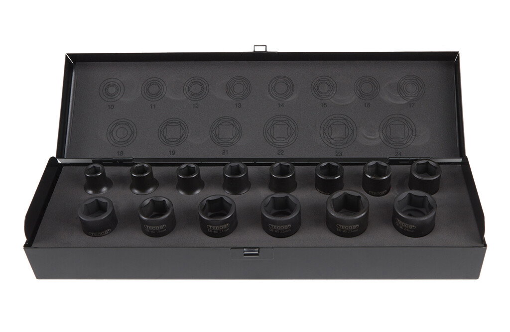 Tecos Kraftaufsatzsatz, 1/2"