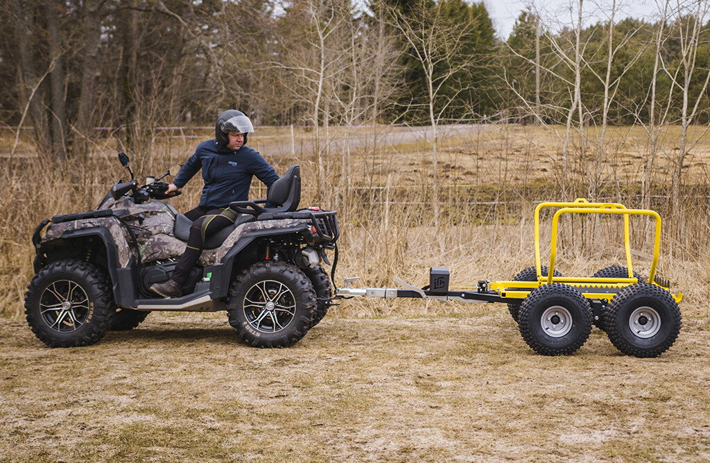 Ballenanhänger mit elektrischer Winde, 1000kg