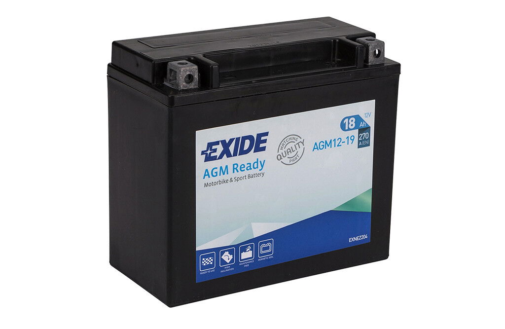 Exide AGM Ready AGM12-18, 18Ah, 12V, Quadbatterie