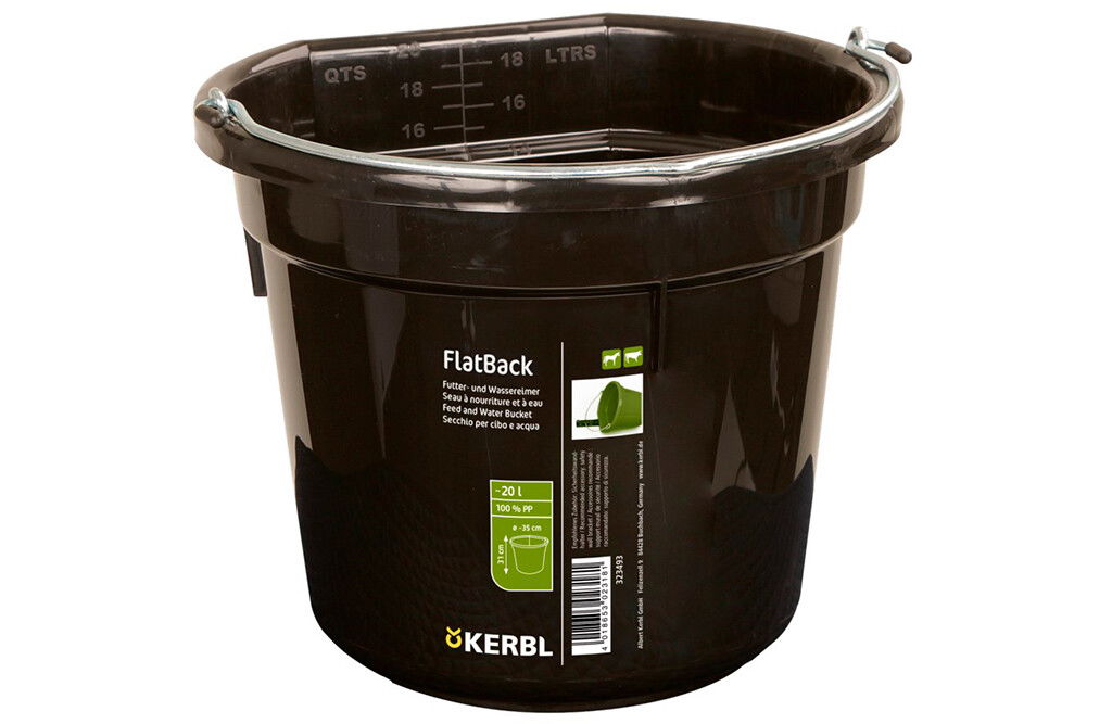 Futter-/Wassereimer, Schwarz