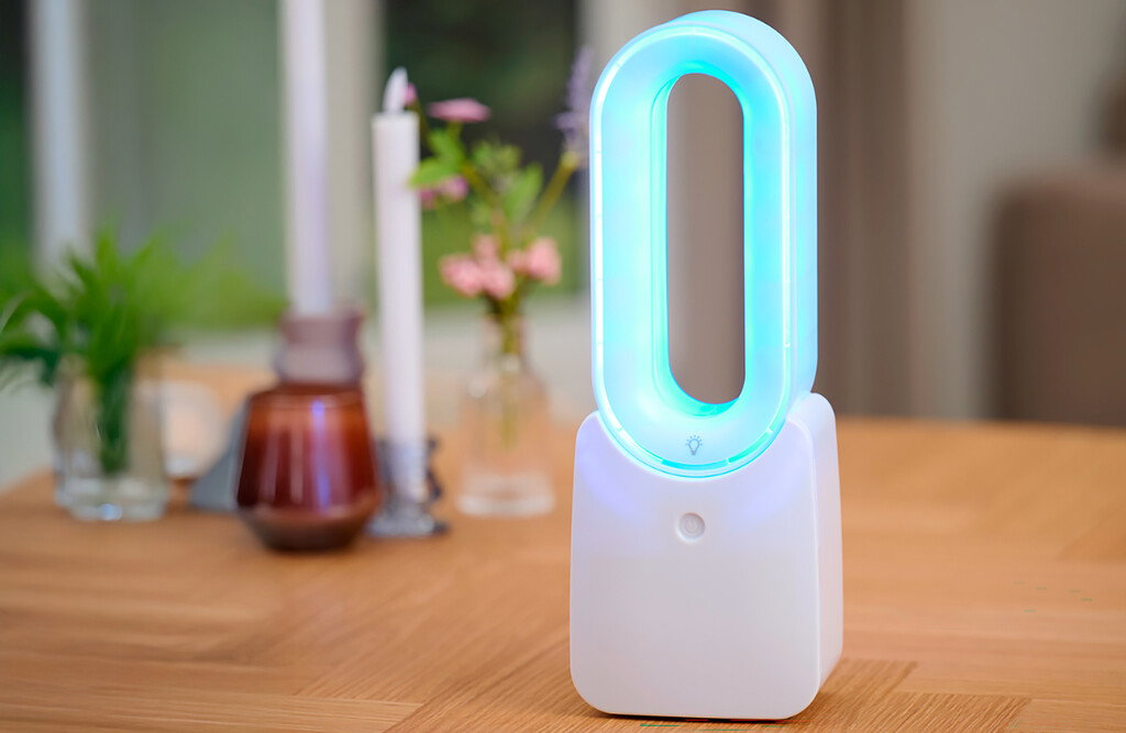 Tischventilator mit LED-Beleuchtung