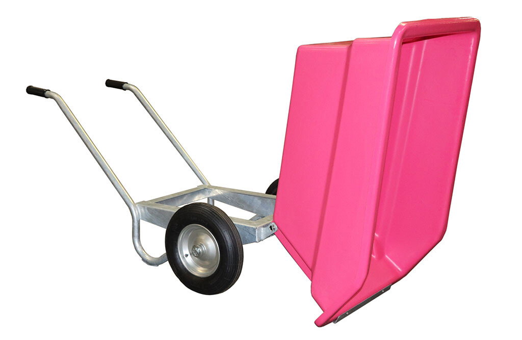 JFC Kippkarre Stallkarre 250 Liter, rosa