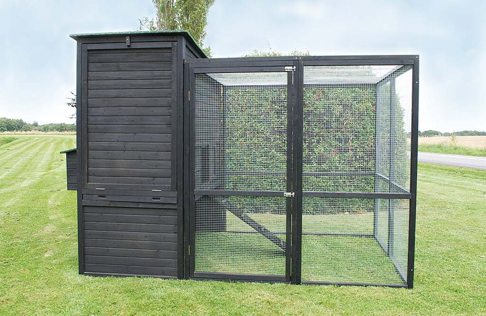 Hühnerstall mit Auslauf, XL Hühnerhaus 6,2m²
