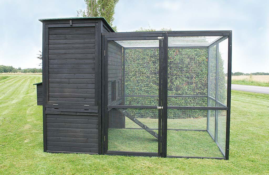 Hühnerstall mit Auslauf, XL Hühnerhaus 6,2m²