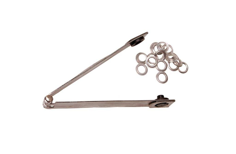 Ösenzange Set mit 10x Metallösen