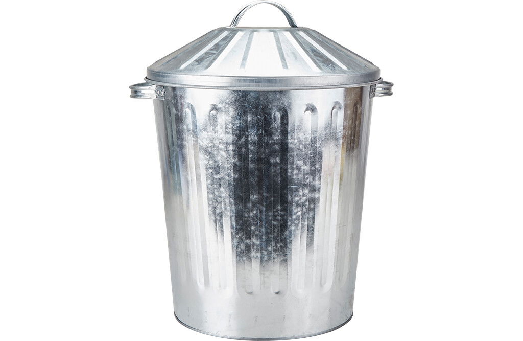 Futterfass mit Deckel, 28 Liter