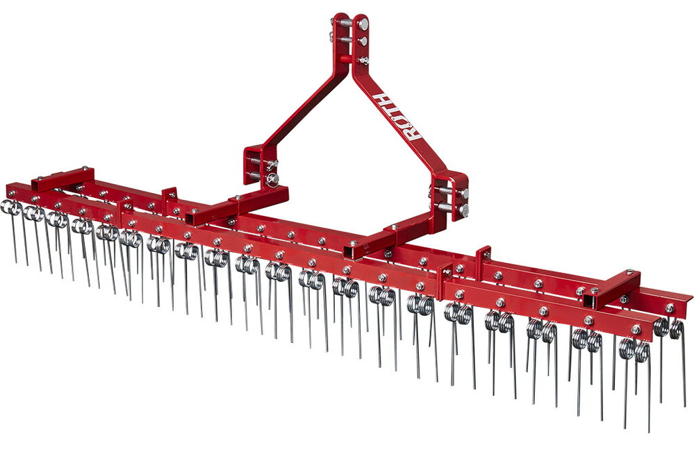 Rechen für Traktor 232cm, Hofegge, Traktorrechen mit 3-Punkt Aufnahme
