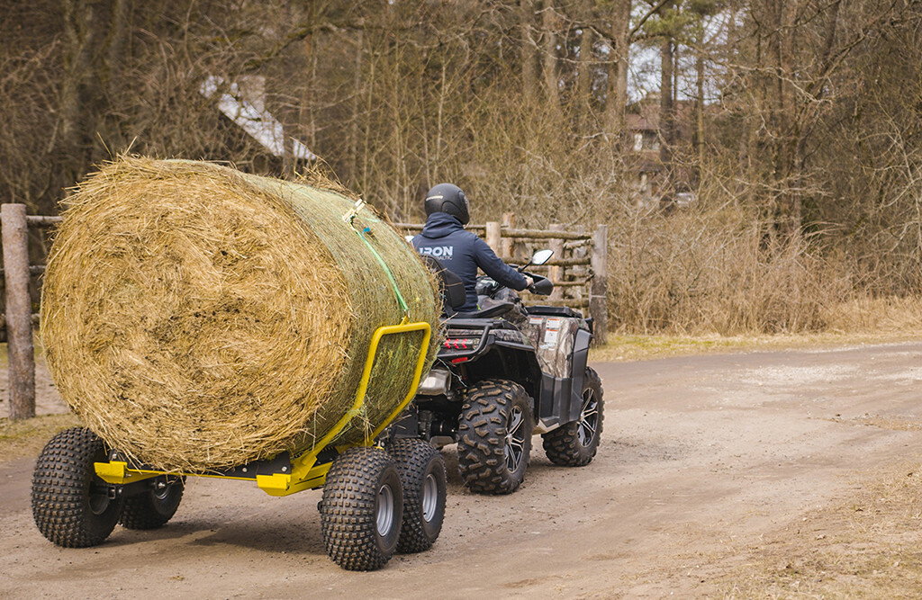 Ballenanhänger mit elektrischer Winde, 1000kg