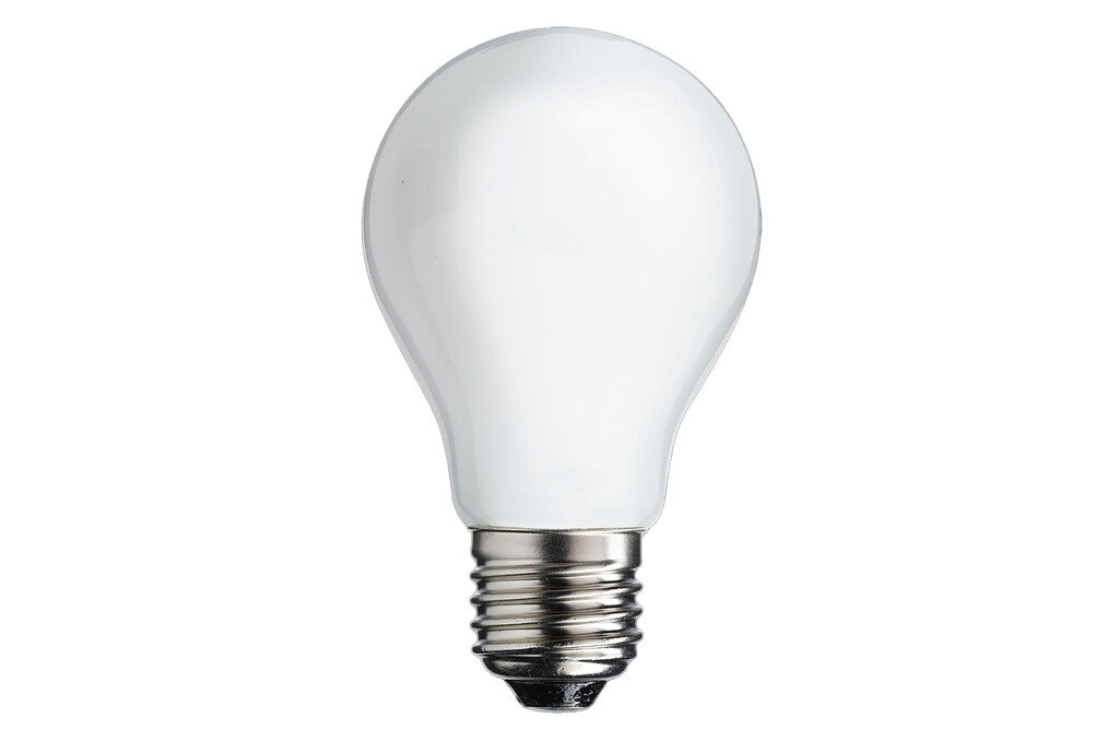 Uni-White LED-Glühbirne, E27 – mattes Glas