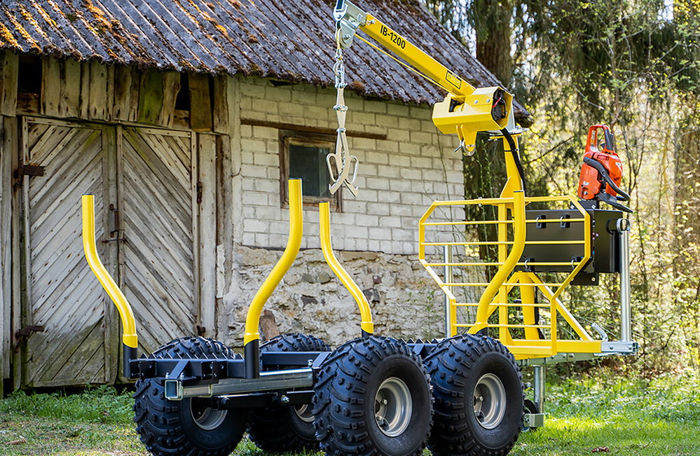 Rückewagen IB1200, mit Kugelkupplung, 1200 kg