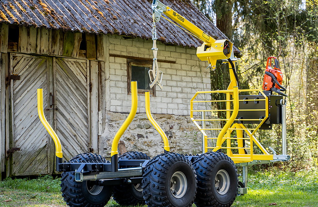 Rückewagen IB1200, mit Kugelkupplung, 1200 kg