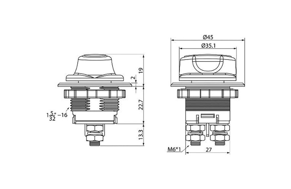 Batterie-Trennschalter 12/24V