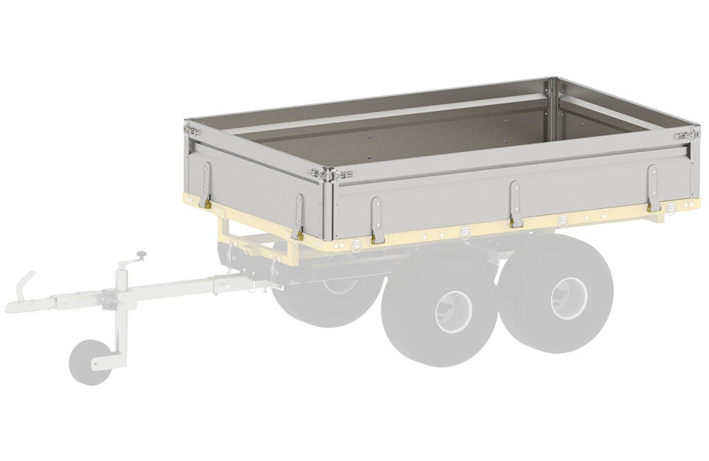 Bordwände für Rückewagen IB1200, 35cm Höhe