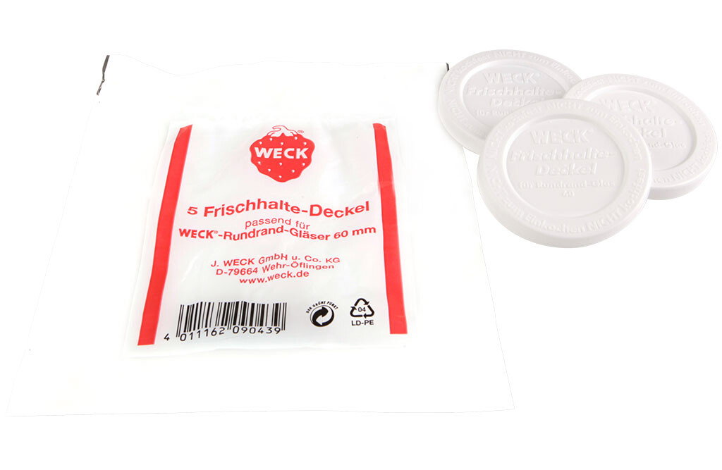 Weck Keep Fresh Deckel, Ø60 mm - 5 Stück