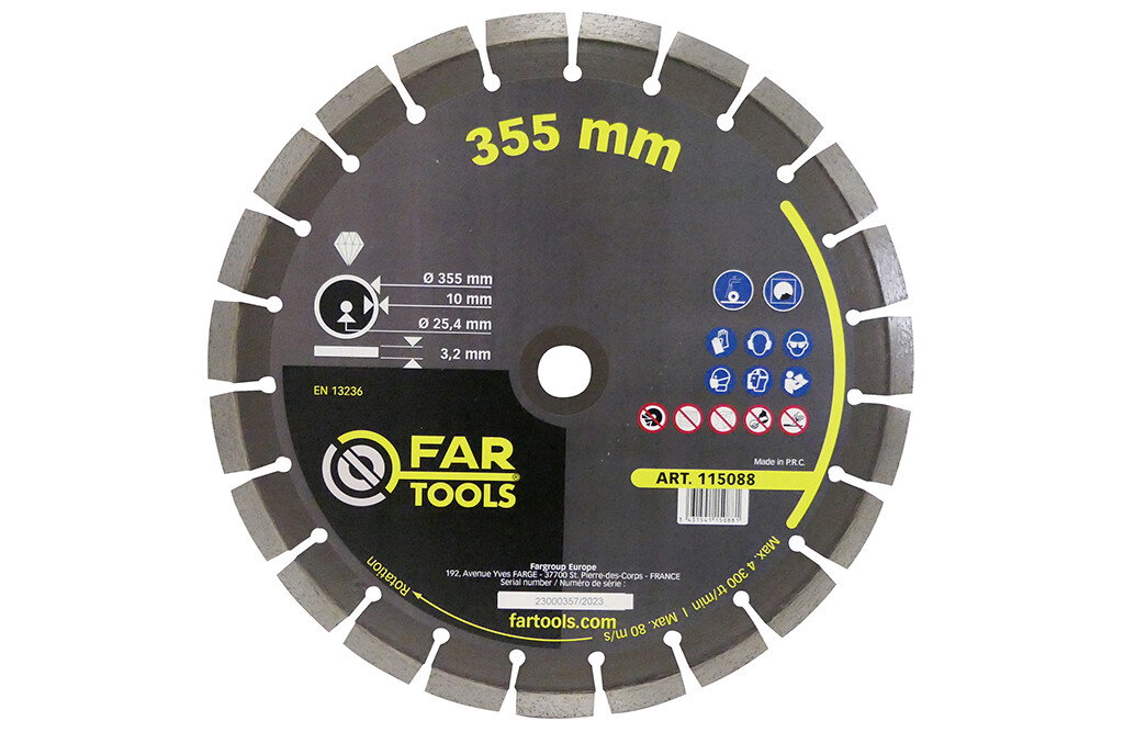 Fartools Diamantscheibe, Ø355 mm