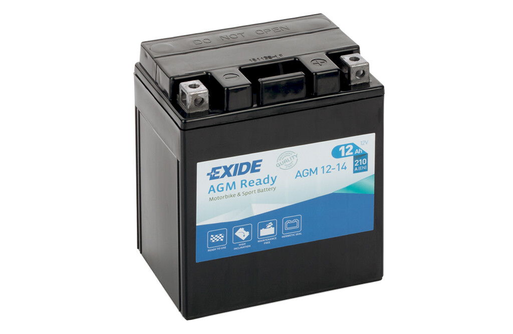 Exide AGM Ready AGM12-14, 12Ah, 12V, Quadbatterie