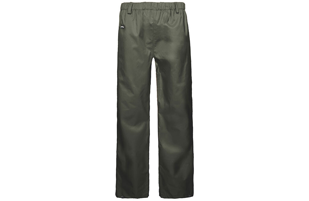 PU-Regenhose mit Gürtelschlaufe, olivgrün