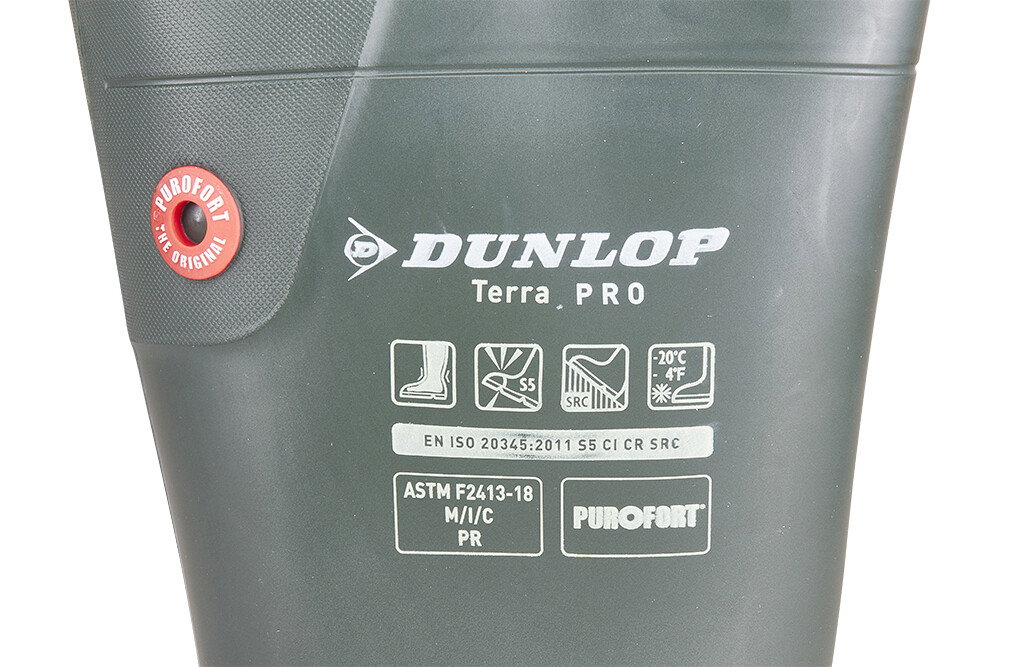 Dunlop PU Sicherheitsgummistiefel, Terra Pro, 44