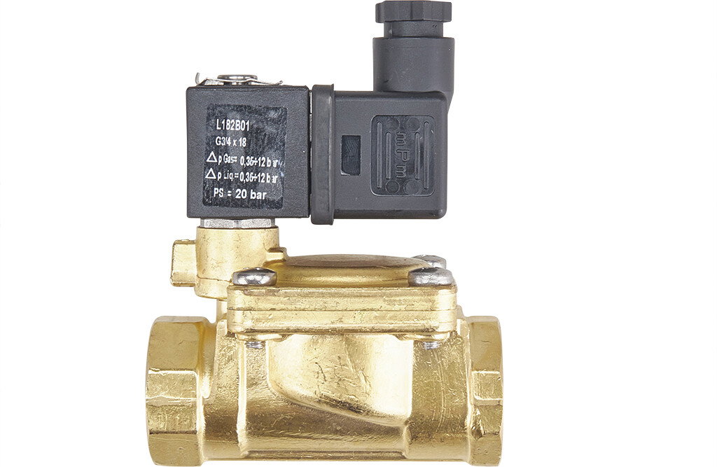 Magnetventil, 3/4" mit Spule