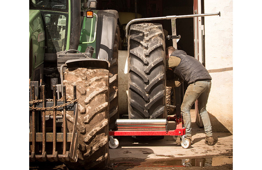 Radmontagewagen 1,2t, Radmontagegerät für Traktor-Räder bis 120 cm Breite