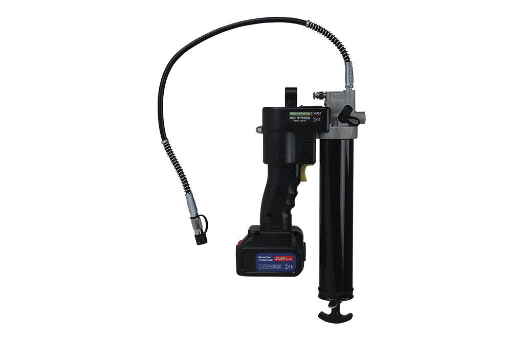 Akku Fettpresse 21V inkl. 2 Akkus und Ladegerät im Koffer