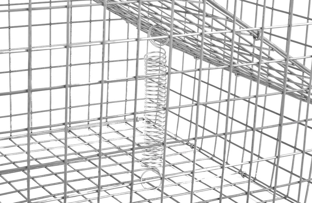 Vogel Lebendfalle aus verzinktem Draht, 97x40x40cm