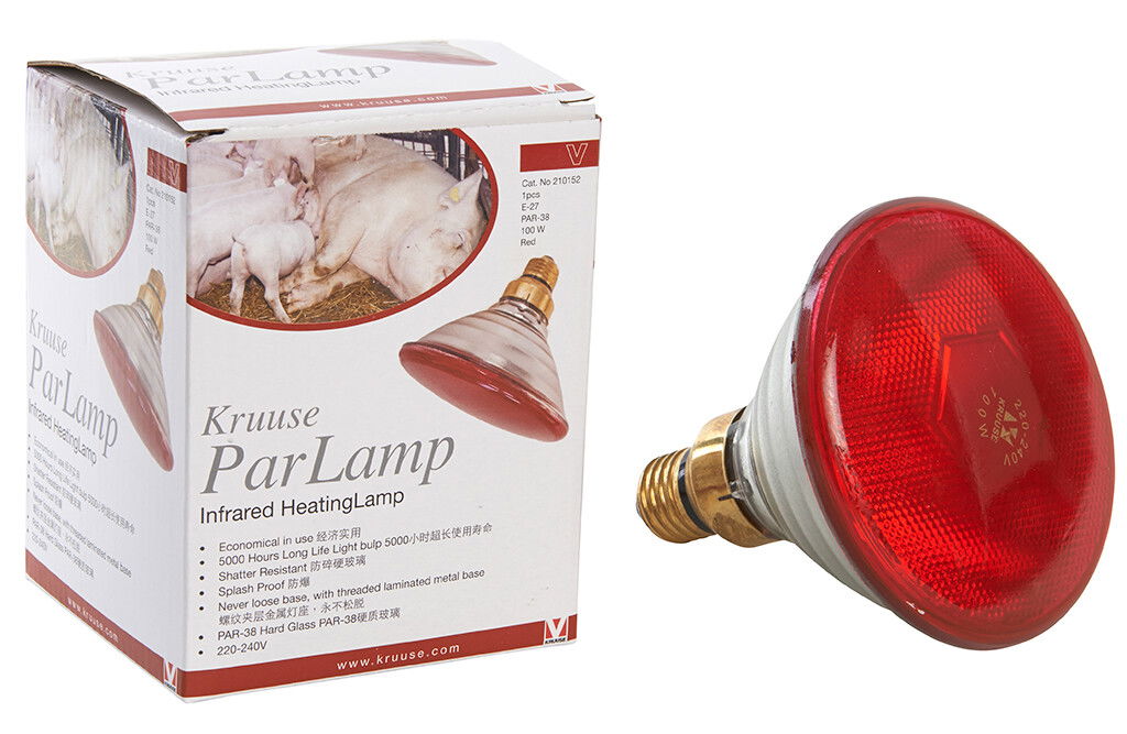 Wärmelampen, 100 W - rot