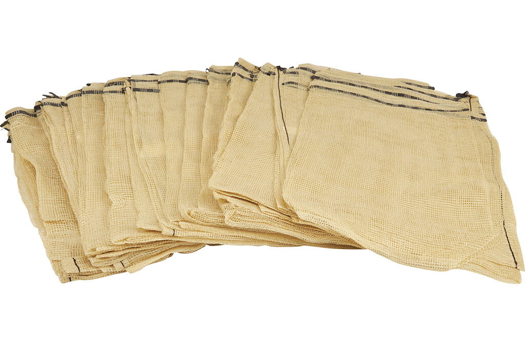 10x Netzsack für Brennholz, Raschelsäcke für Europalette 1000L