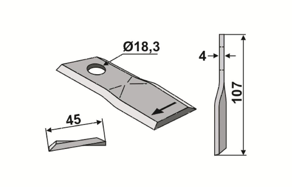 Kuhn Rotormesser, rechts