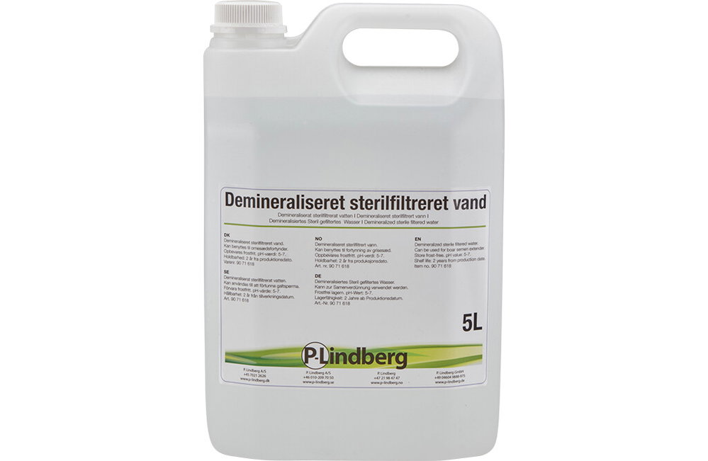 Demineralisiertes Wasser, steril gefiltert