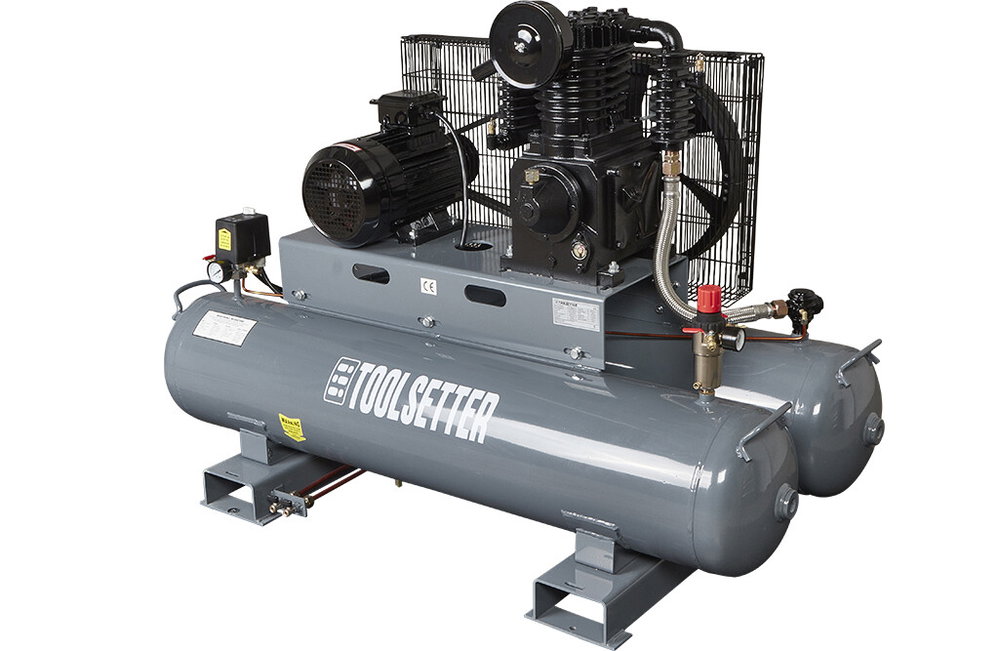 Industriekompressor 5 PS Doppeltank 10 bar 180 liter