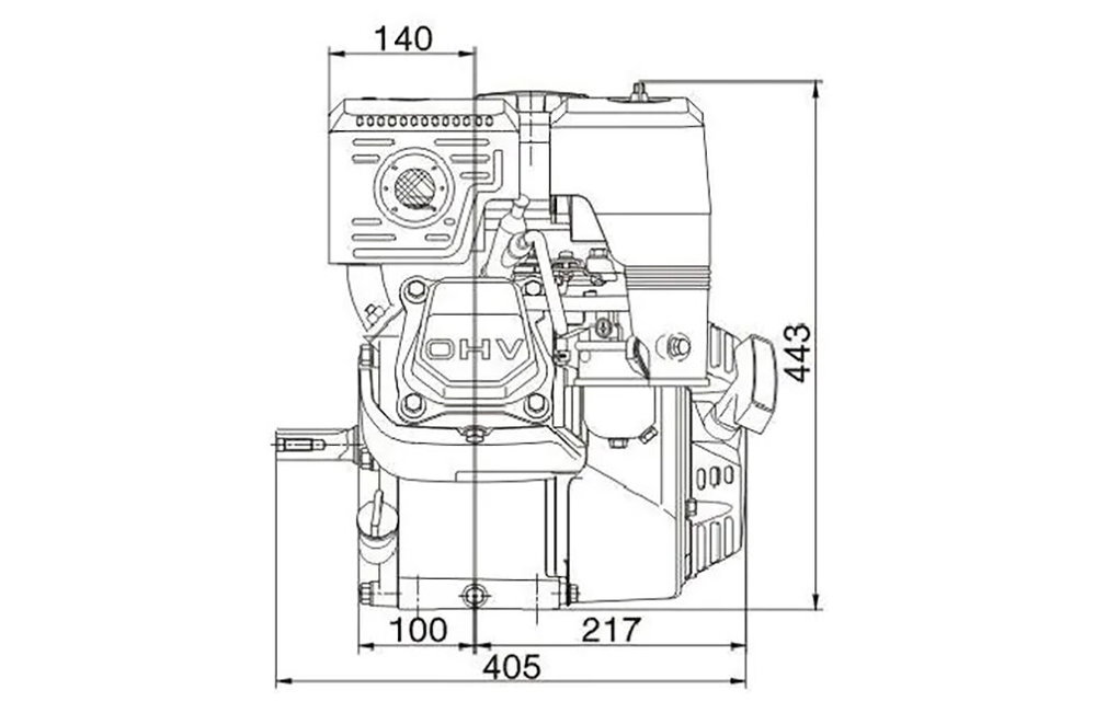 Benzinmotor G420F-1 15PS 420cm³ | Loncin 