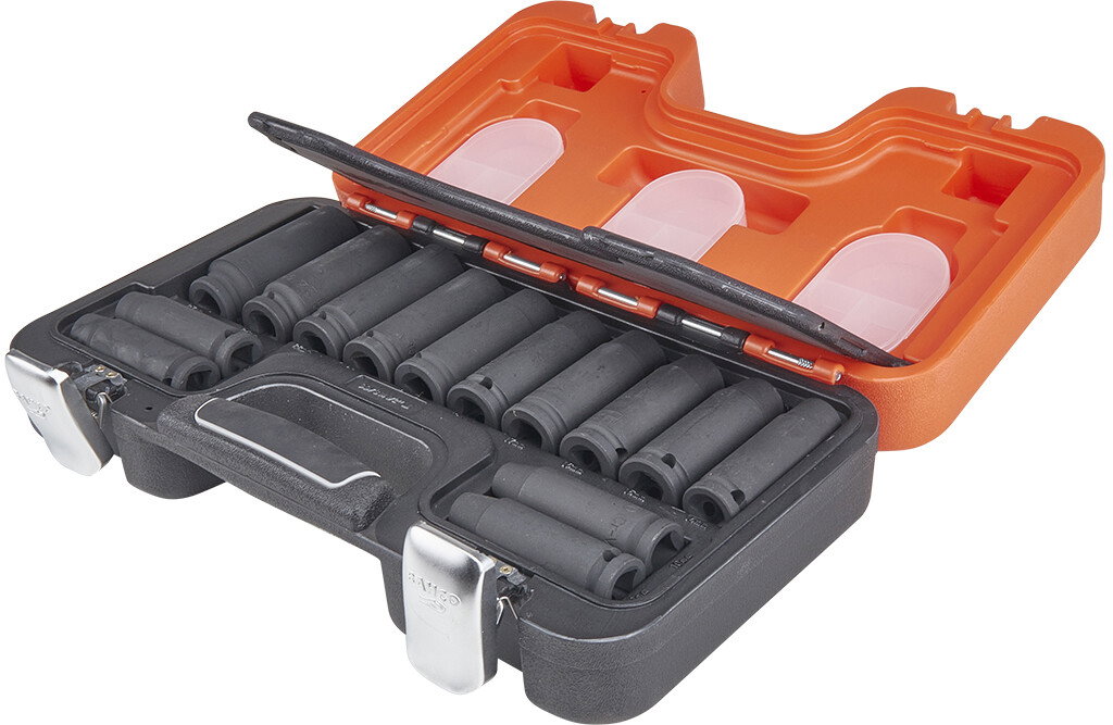 BAHCO DD/S14 Kraftsteckschlüssel-Satz 14-teilig 1/2" lang